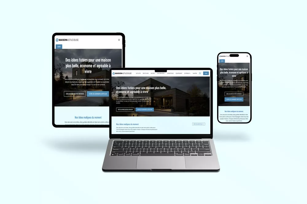 Maison Astucieuse — sur ordinateur portable