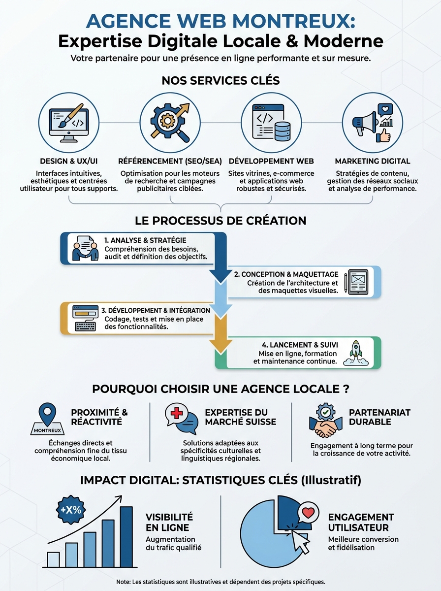 Infographie agence web montreux