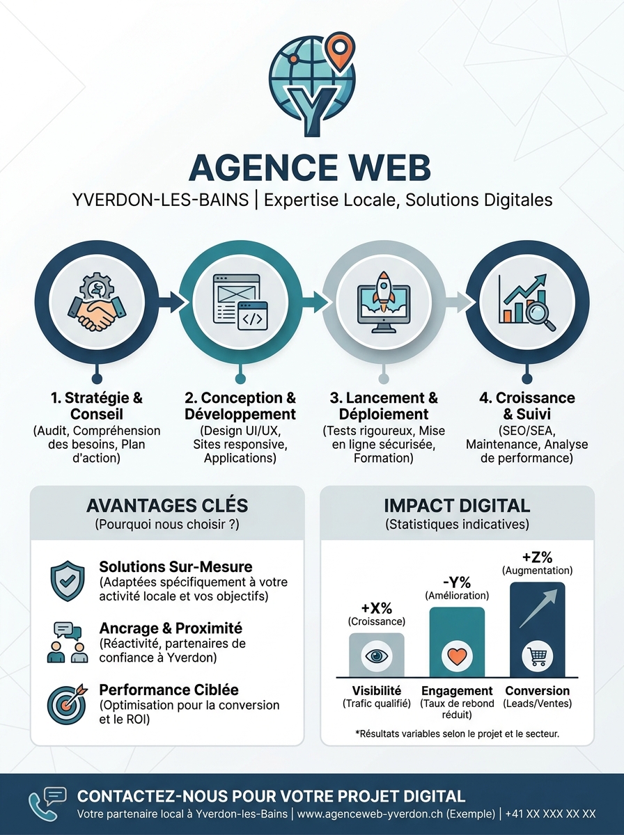 Infographie agence web yverdon