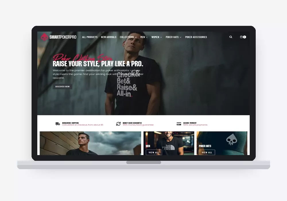 Site SmartPokerPro sur ordinateur portable
